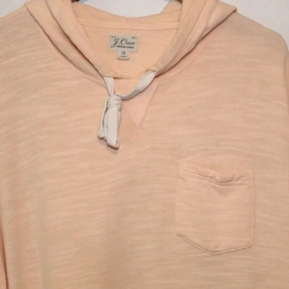 J. Crew Vintage Cotton Terry Relaxed Hoodie Sweatshirt AW136 Plus Size 2X H13675 - Picture 3 of 9